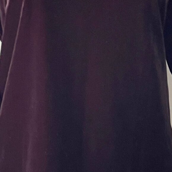 Vintage Brown Velvet Logo Top with Rhinestone Zip Detail, Size M - Picture 16 of 16